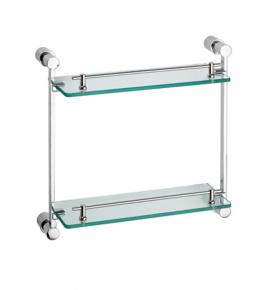 double glass shelf